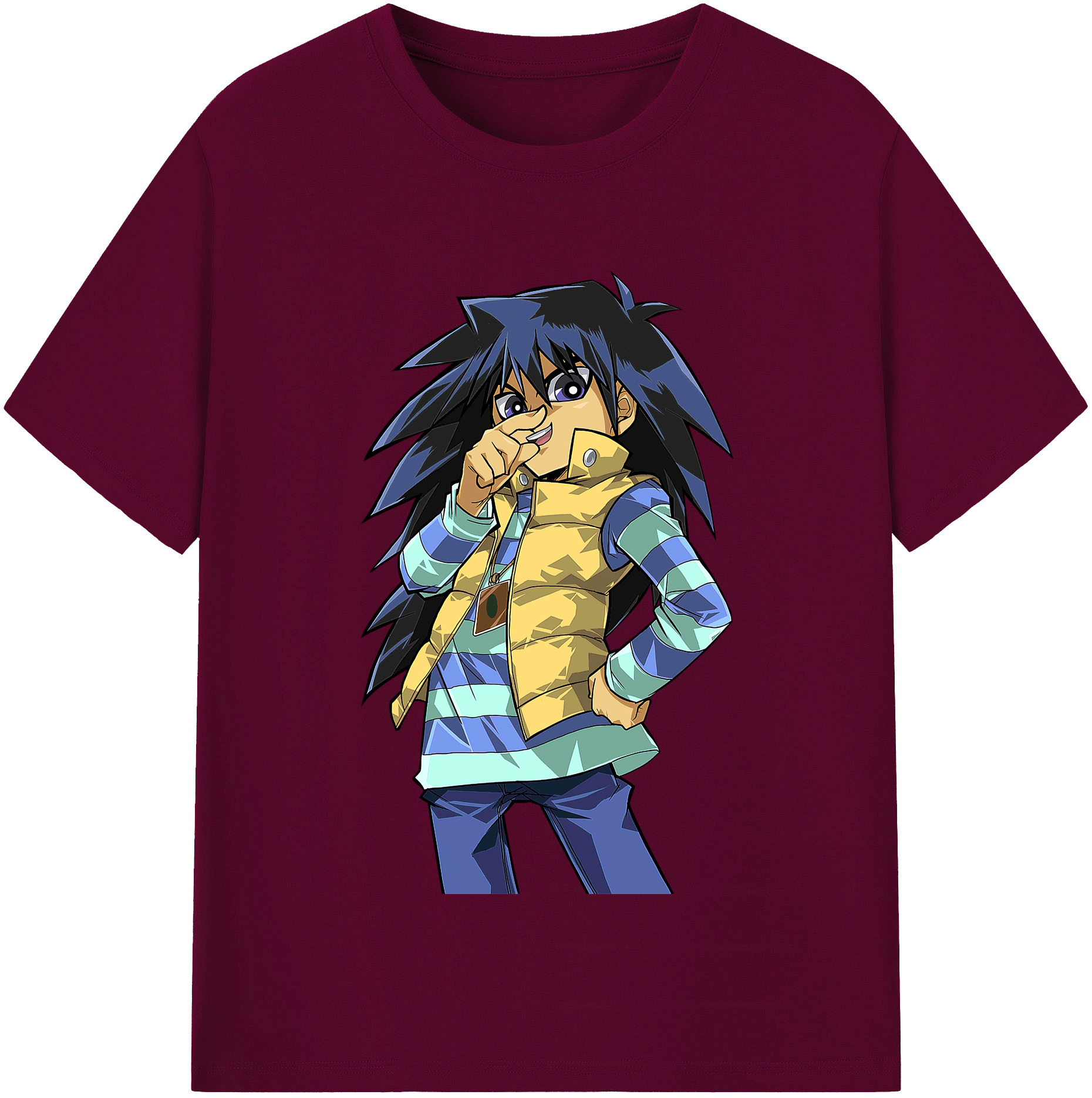 （画像用） 遊☆戯☆王 Yu-Gi-Oh! レディースカジュアルプリントTシャツ（綿100％）